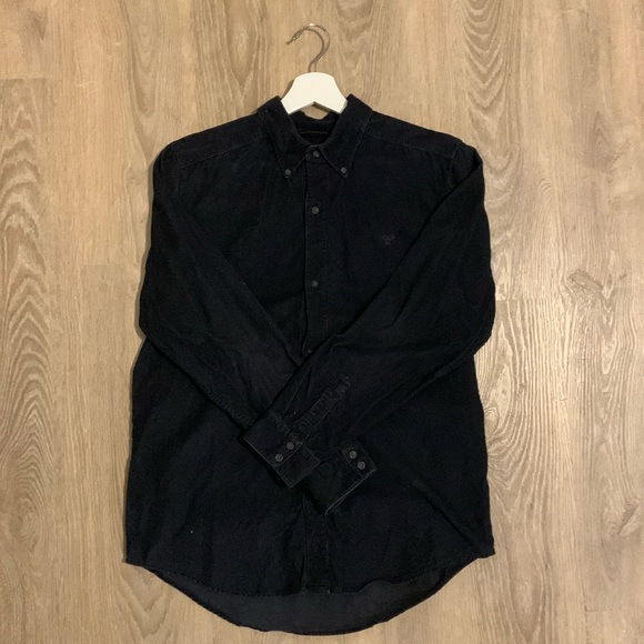 TNA - Black Corderoy Button Up Longsleeve - Picture 2 of 5